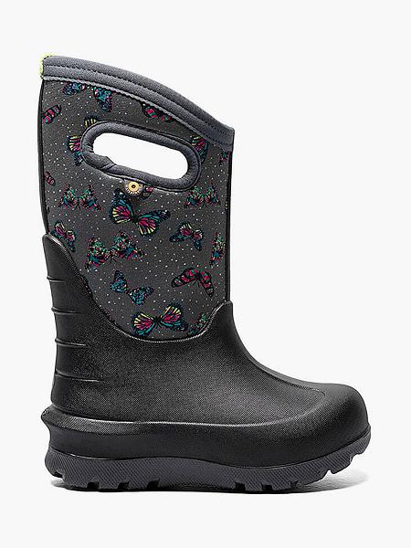 BOGS Boots Deutschland - Neo-Classic Butterflies Winterstiefel Kinder DunkelGrau Multi DE34807